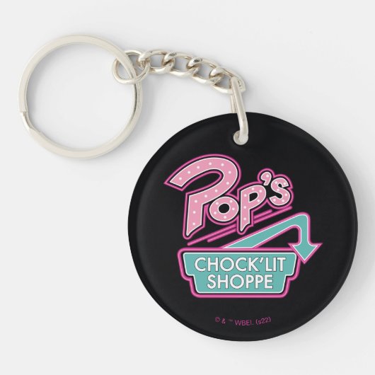 Pops Chock'Lit Shoppe Pink-Logo Schlüsselanhänger (Vorderseite)