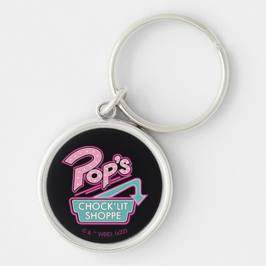 Pops Chock'Lit Shoppe Pink-Logo Schlüsselanhänger (Vorne)