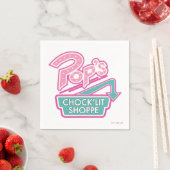 Pops Chock'Lit Shoppe Pink-Logo Serviette (Beispiel)