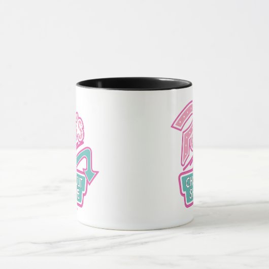 Pops Chock'Lit Shoppe Pink-Logo Tasse (Zentrum)