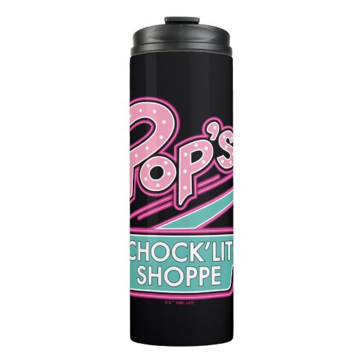 Pops Chock'Lit Shoppe Pink-Logo Thermosbecher (Vorderseite)