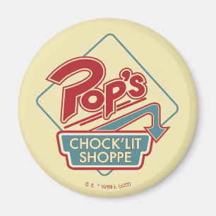 Pop's Chock'Lit Shoppe Red Logo Magnet