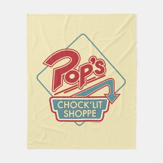 Pops Chock'Lit Shoppe Rotes Logo Fleecedecke (Vorderseite)
