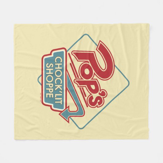 Pops Chock'Lit Shoppe Rotes Logo Fleecedecke (Vorderseite (Horizontal))