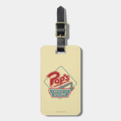 Pops Chock'Lit Shoppe Rotes Logo Gepäckanhänger (Vorderseite vertikal)