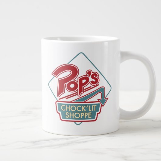 Pops Chock'Lit Shoppe Rotes Logo Jumbo-Tasse (Rechts)