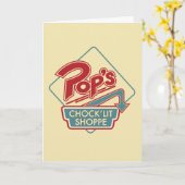 Pops Chock'Lit Shoppe Rotes Logo Karte (Gelbe Blume)