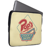 Pops Chock'Lit Shoppe Rotes Logo Laptopschutzhülle (Vorne Rechts)