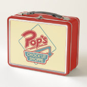 Pops Chock'Lit Shoppe Rotes Logo Metall Brotdose (Vorderseite)
