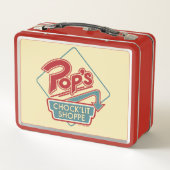 Pops Chock'Lit Shoppe Rotes Logo Metall Brotdose (Rückseite)