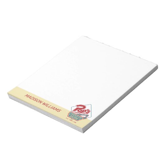 Pops Chock'Lit Shoppe Rotes Logo Notizblock (Rotiert)