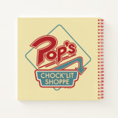 Pops Chock'Lit Shoppe Rotes Logo Notizblock (Rückseite)