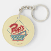 Pops Chock'Lit Shoppe Rotes Logo Schlüsselanhänger (Rückseite)