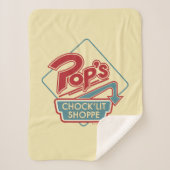 Pops Chock'Lit Shoppe Rotes Logo Sherpadecke (Vorderseite)