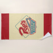 Pops Chock'Lit Shoppe Rotes Logo Strandtuch (Vorderseite)