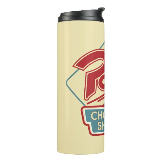 Pops Chock'Lit Shoppe Rotes Logo Thermosbecher (Nach links gedreht)