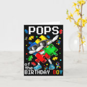 Pops des Geburtstagsjungen Autismuserkennungs-Puzz Karte (Gelbe Blume)