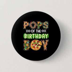 Pops des Jungen Geburtstagsjungen Pizzaliebhaber-P Button