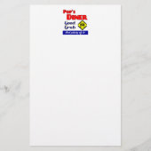 Pops Diner Kitchen Art Briefpapier (Vorderseite)