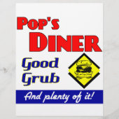 Pops Diner Kitchen Art Flyer (Vorne)