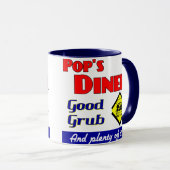 Pops Diner Kitchen Art Kaffeetasse (VorderseiteRechts)