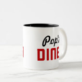 Pops Diner Zweifarbige Tasse (VorderseiteRechts)