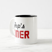 Pops Diner Zweifarbige Tasse (Vorderseite Links)