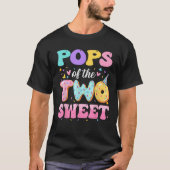 Pops Of The Two Sweet 2nd Birthday Donut Bday Part T-Shirt (Vorderseite)
