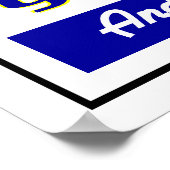 Pops Restaurant Retro Print Poster (Ecke)