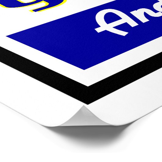 Pops Restaurant Retro Print Poster (Ecke)