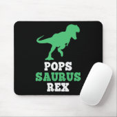Pops-saurus Rex Dino Dinosaur Lustig Popssaurus  Mousepad (Mit Mouse)