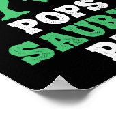 Pops-saurus Rex Dino Dinosaur Lustig Popssaurus  Poster (Ecke)