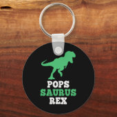 Pops-saurus Rex Dino Dinosaur Lustig Popssaurus  Schlüsselanhänger (Vorderseite)