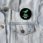 Pops-saurus Rex Dino Dinosaur Popssaurus Lustig  Button (Beispiel)