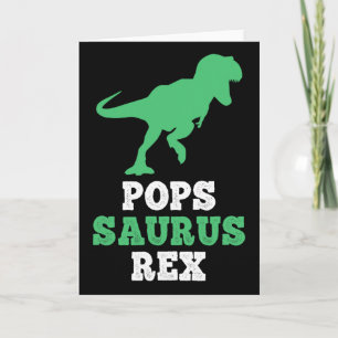 Pops-saurus Rex Dino Dinosaur Popssaurus Lustig Karte