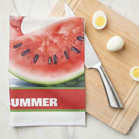 Popscles and Watermelon, HELLO SOMMER Geschirrtuch (Viertel Falte)