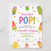 Popsibaby Dusche Sommer Party Einladung (Vorderseite)
