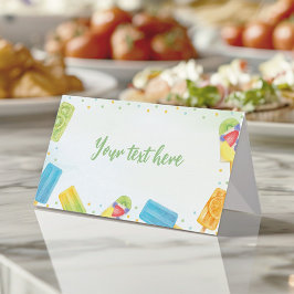 Popsice Ice Cream Summer Party Food Zent Platzkarte