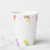 Popsice Ice Cream Summer Party Pappbecher (Rückseite)