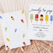 Popsicle Baby Dusche Einladung