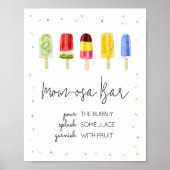 Popsicle Baby Dusche Mama Osa Bar Poster (Vorne)