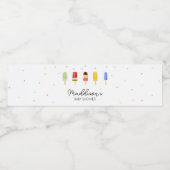 Popsicle Baby Dusche Wasserflaschenetikett (Einzelnes Label)