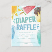 Popsicle Baby Duwer Diaper Raffle Begleitkarte (Vorderseite)
