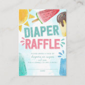 Popsicle Baby Duwer Diaper und Wipes Raffle Begleitkarte (Vorderseite)