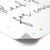 Popsicle Baby Shower Vielen Dank für Ihr Kommen Poster (Ecke)