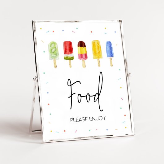 Popsicle Baby Showfood Poster