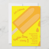 Popsicle Birthday Party Einladung (Vorderseite)