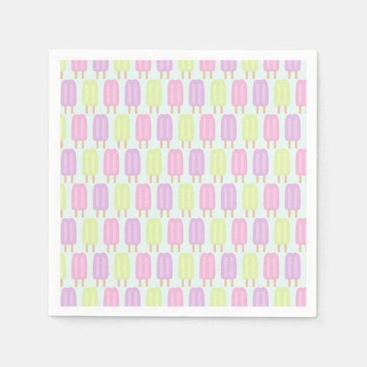 Popsicle Birthday Party Serviette (Vorderseite)