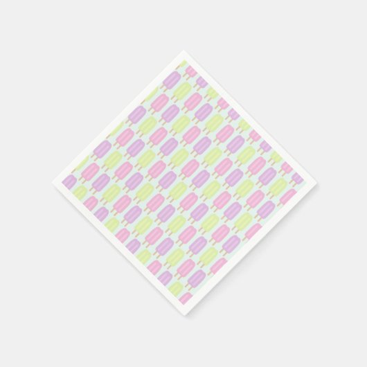 Popsicle Birthday Party Serviette (Ecke)
