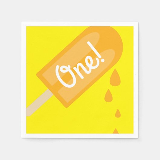 Popsicle Birthday Party Serviette (Vorderseite)